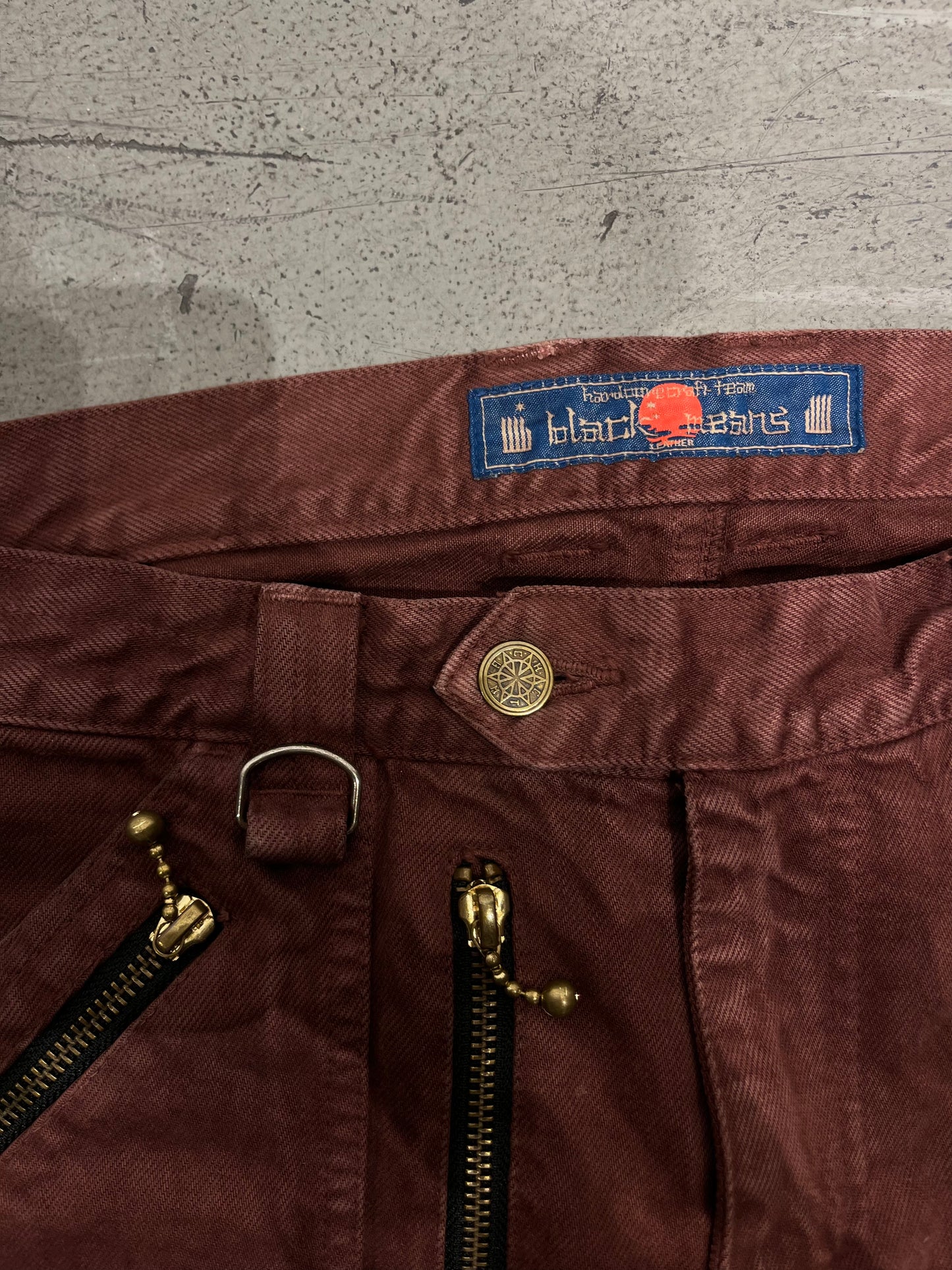 BLACKMEANS 5 Zip Moto Denim