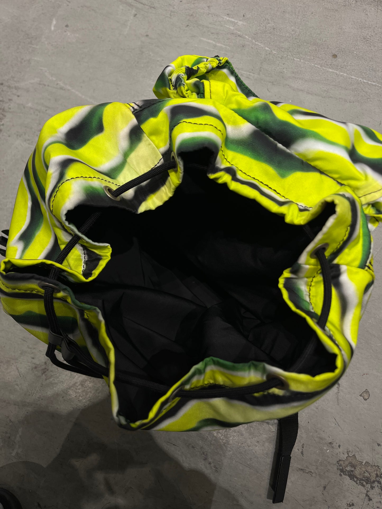 DRIES VAN NOTEN SS21 Len Lye Abstract Wave Dye Backpack