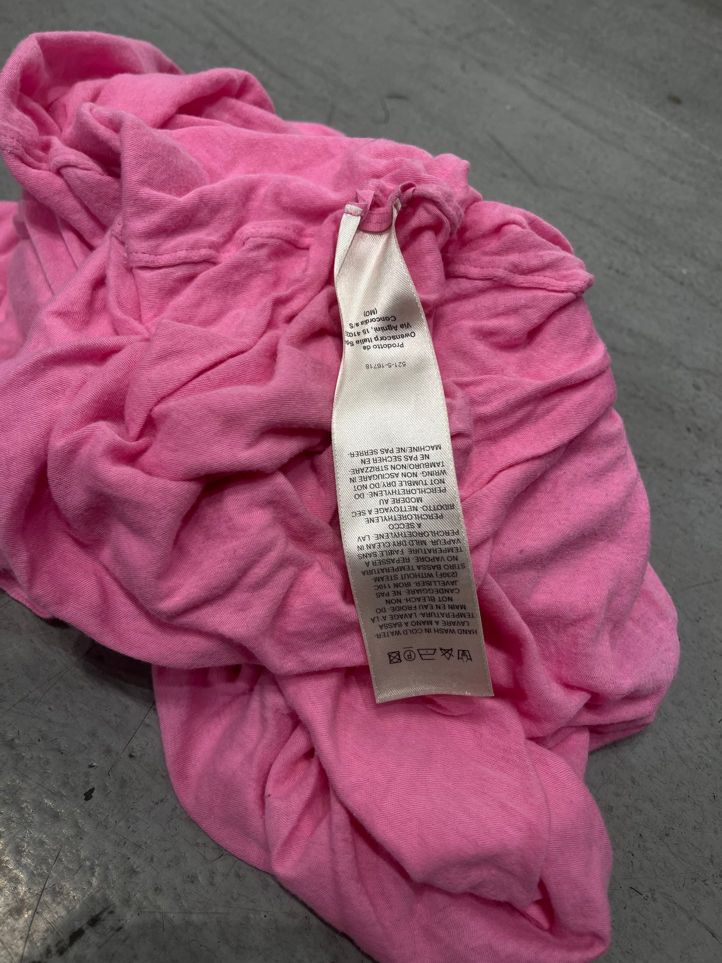 Rick Owens Plegethon S/S21 Double Layer Pink T-Shirt