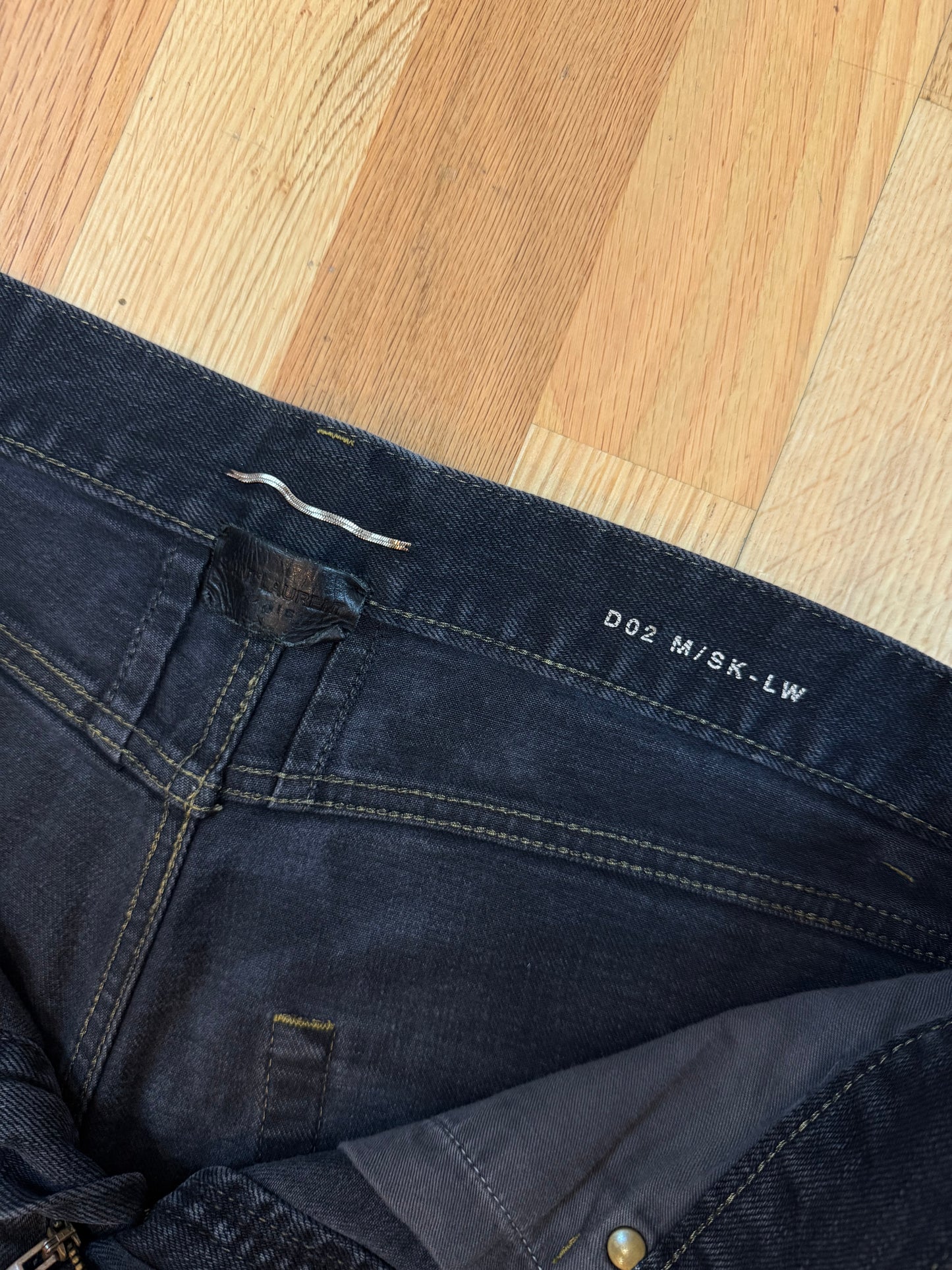 Saint Laurent FW14 Oil Stain Denim