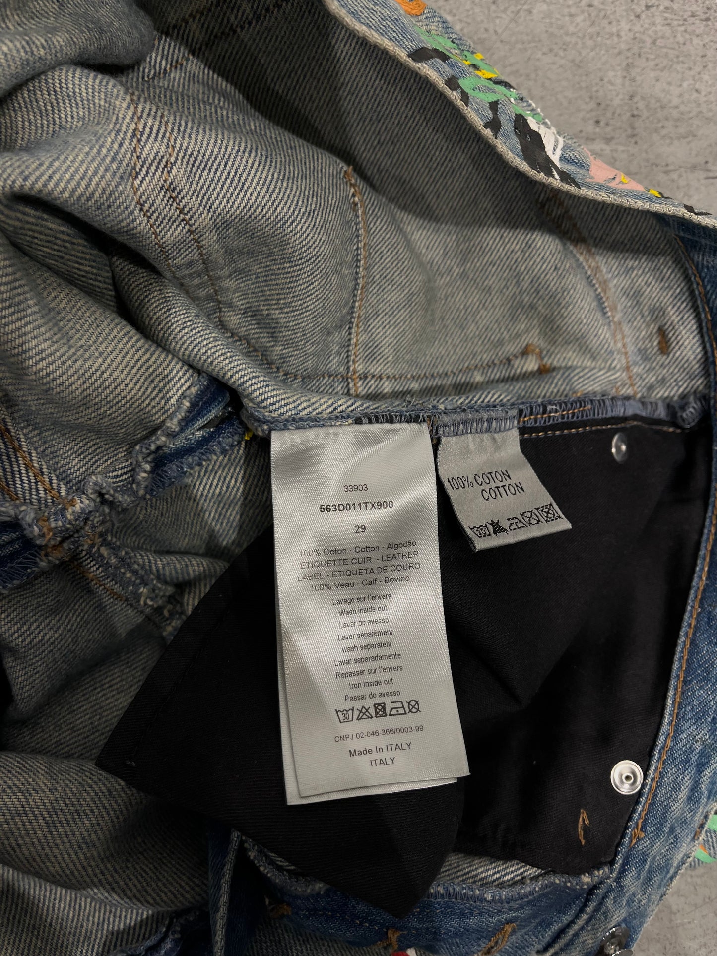 DIOR SS15 KVA Scribble Denim