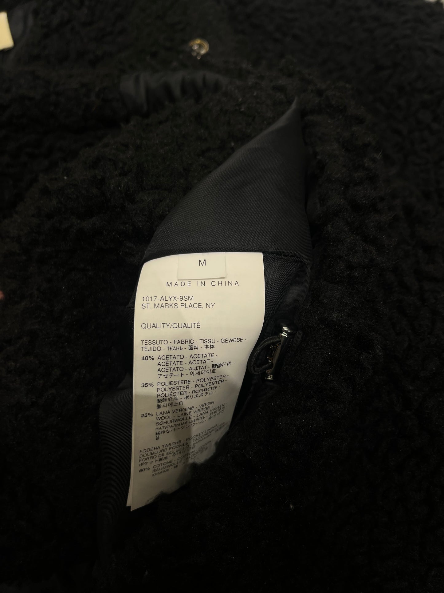 1017 ALYX 9SM Polar Fleece Technical Hooded Utility Jacket