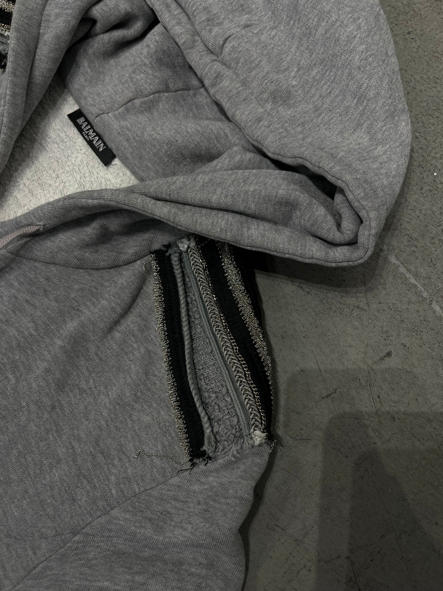 Balmain SS11 By Decarnin Embellished Chain Hoodie