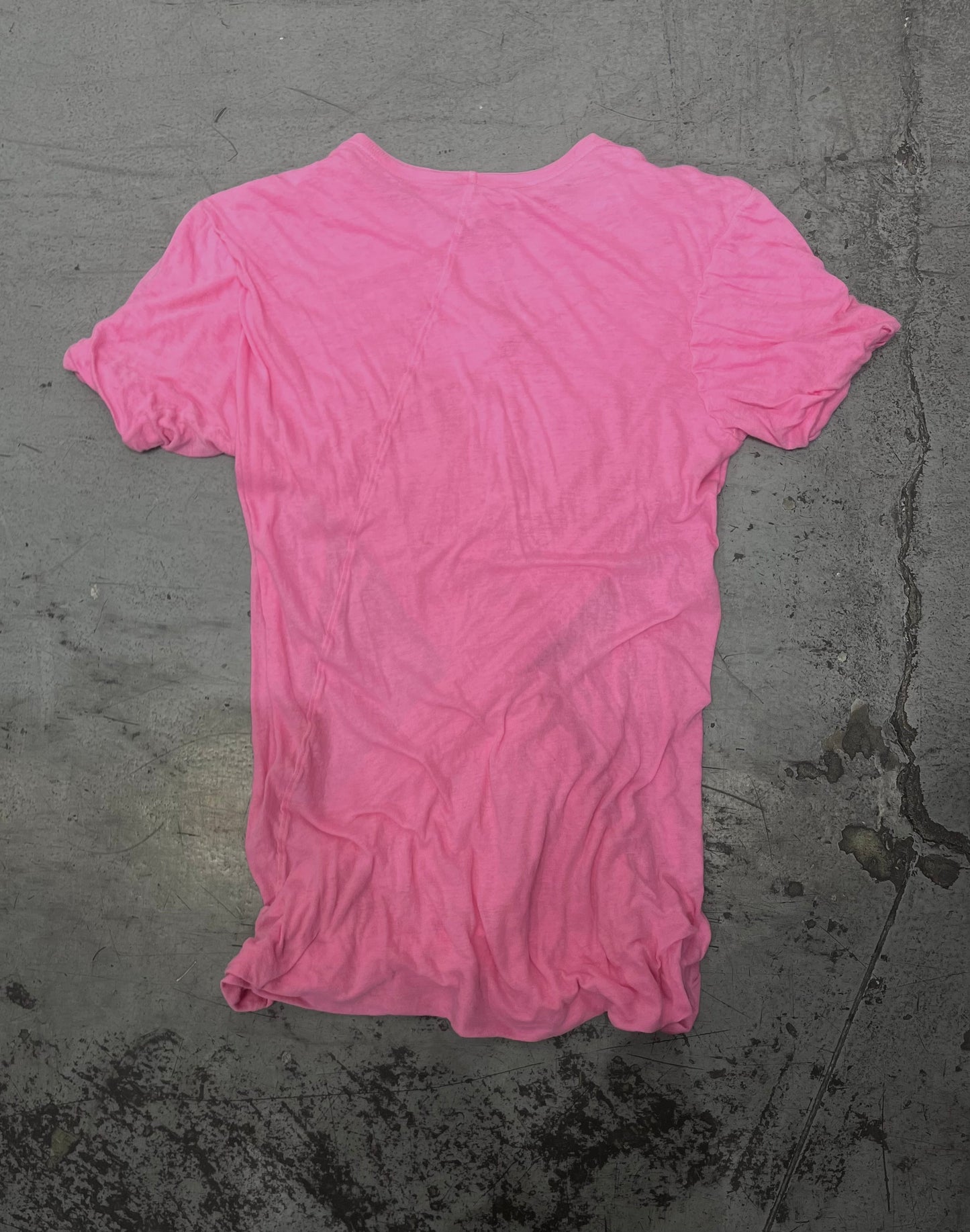 Rick Owens Plegethon S/S21 Double Layer Pink T-Shirt
