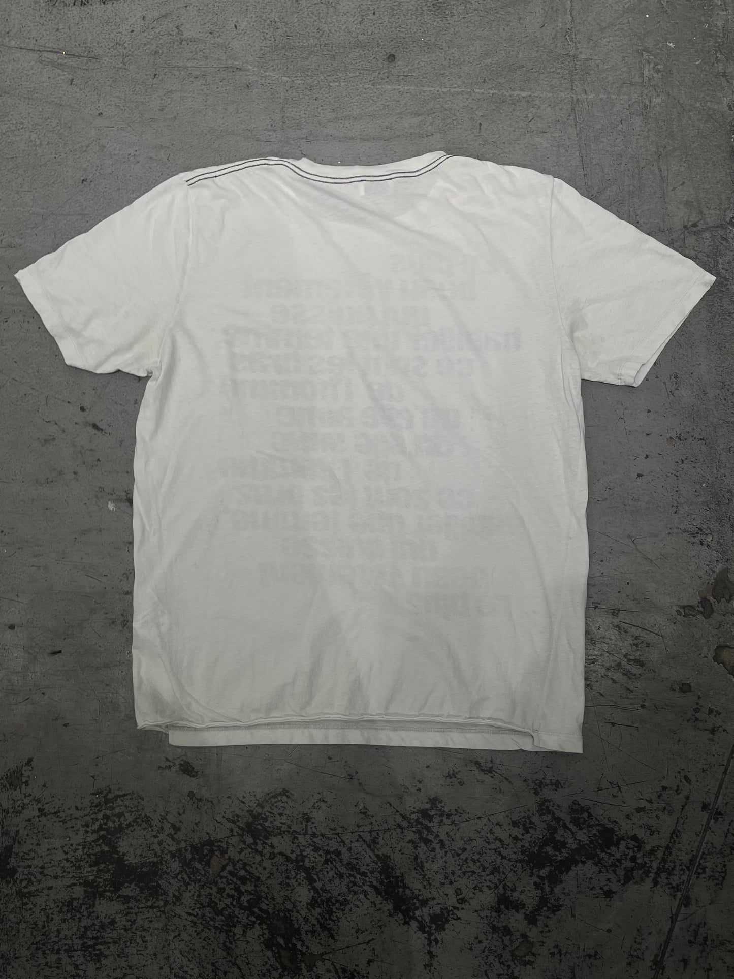 Saint Laurent FW17 Distressed Mirror Print T-Shirt