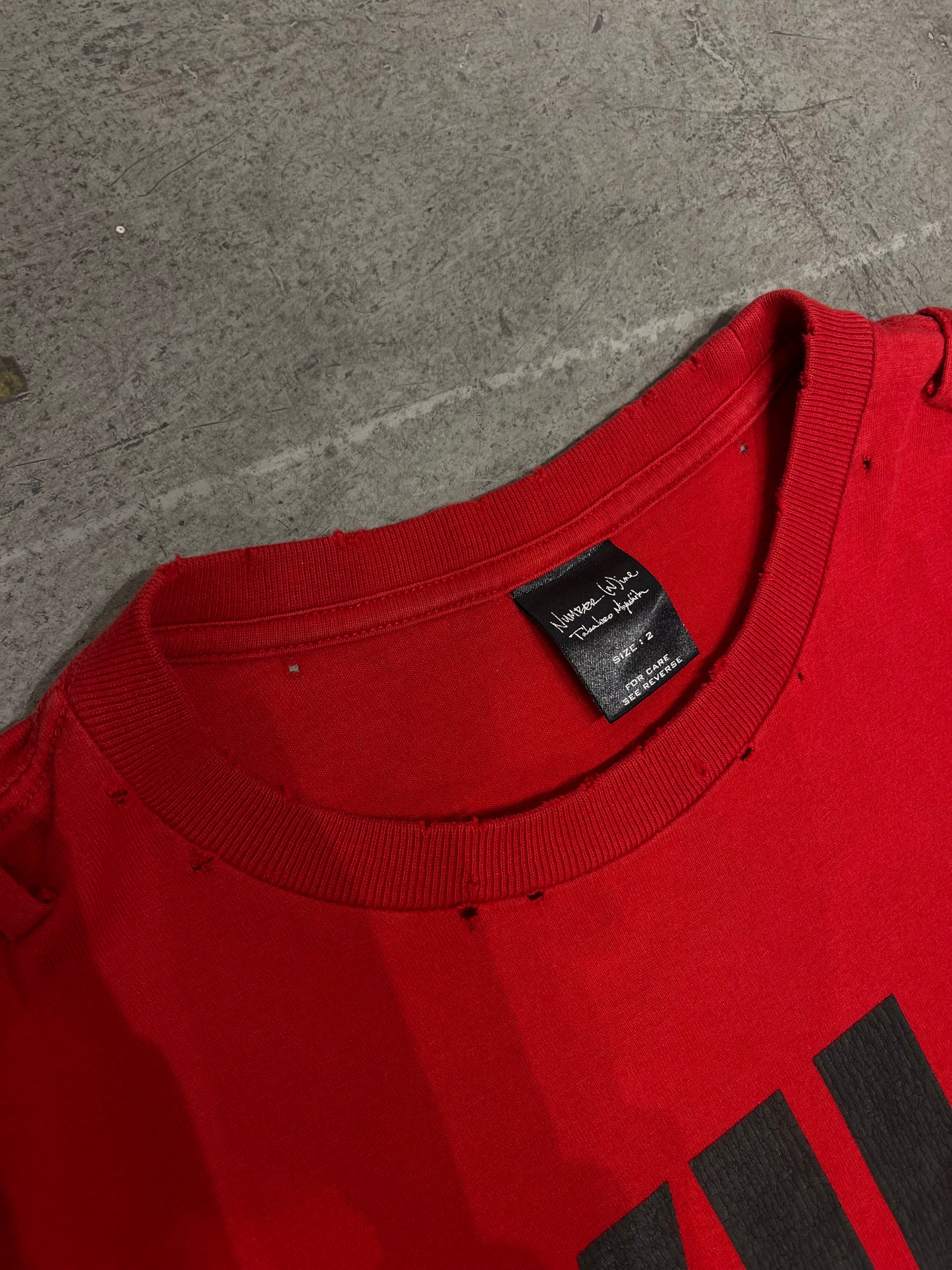 Number (N)ine SS06 “Welcome to The Shadow” Kill Your Idols T-Shirt