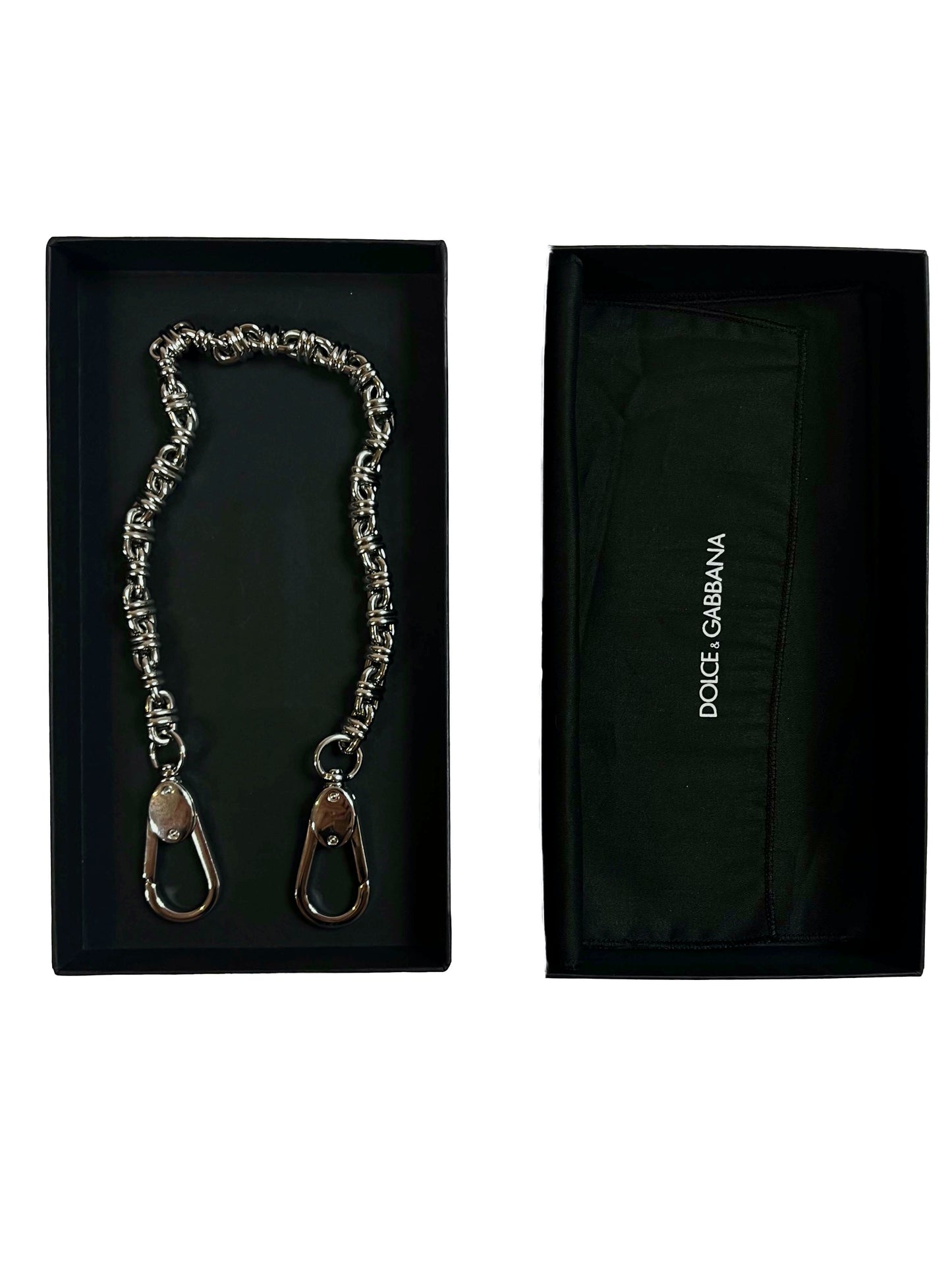 Dolce & Gabbana Silver Wallet Chain
