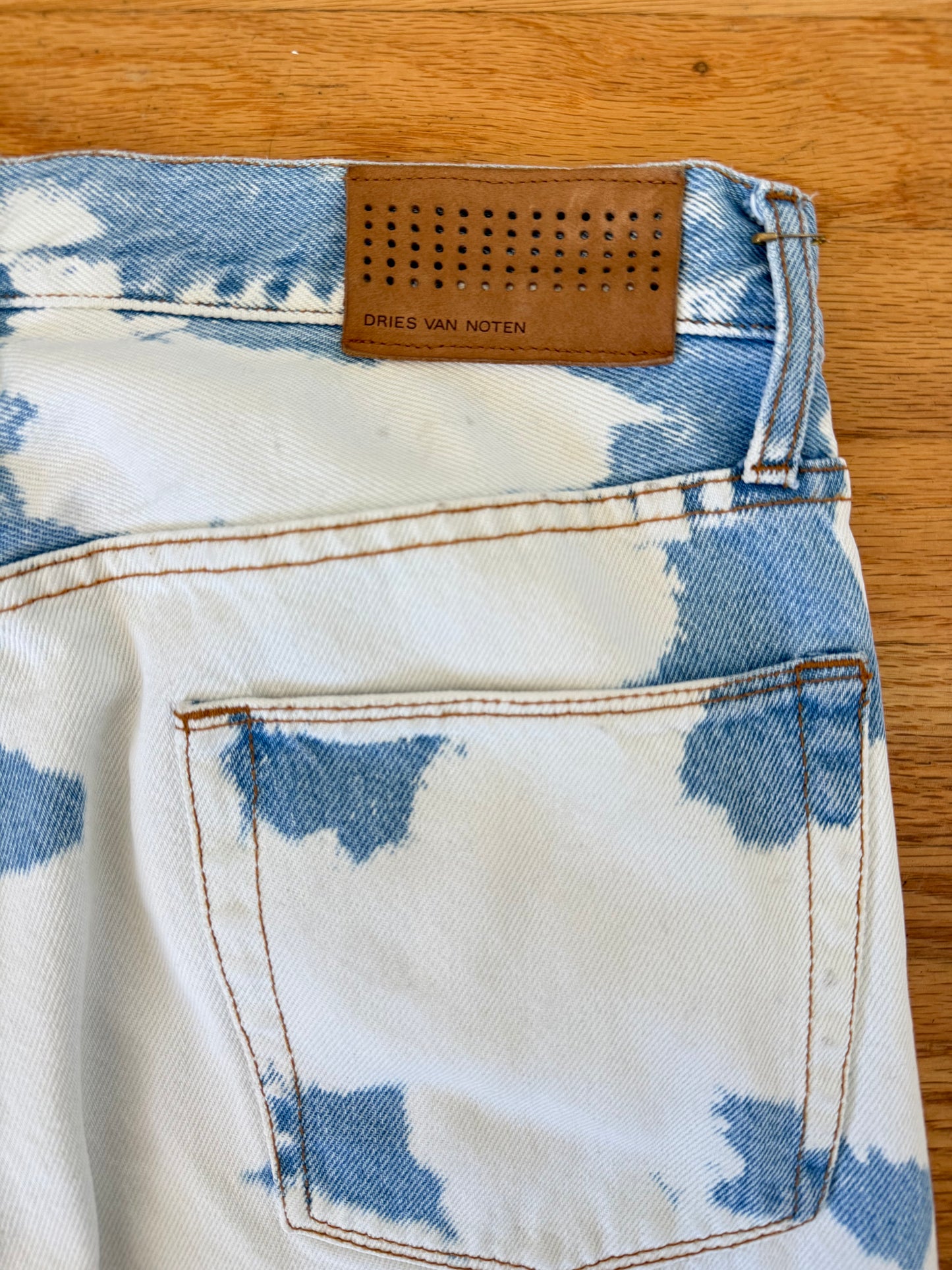 DRIES VAN NOTEN SS11 BLEACH DYED DENIM