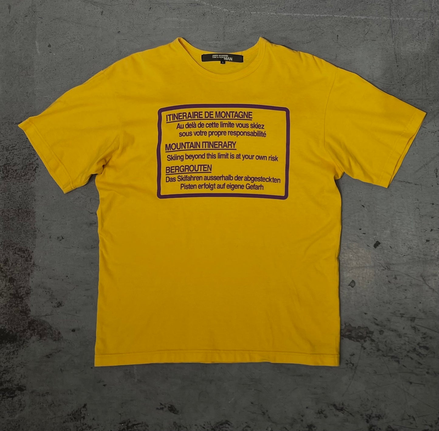 Junya Watanabe Comme Des Garçons Ski Caution Sign T-Shirt