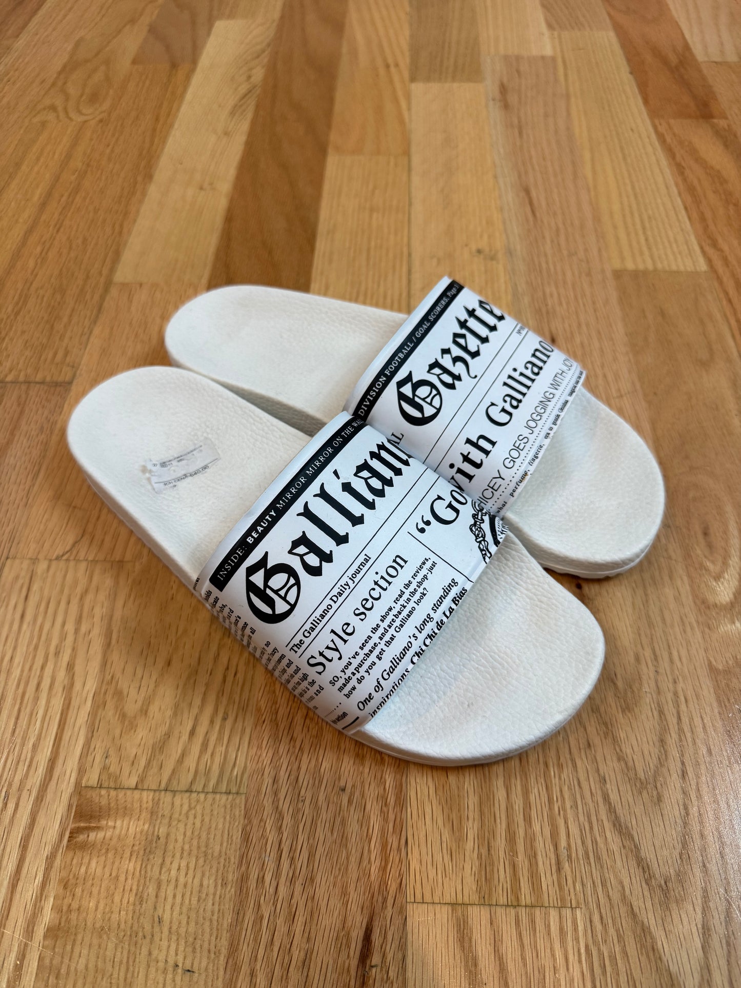 John Galliano Newspaper Sandals