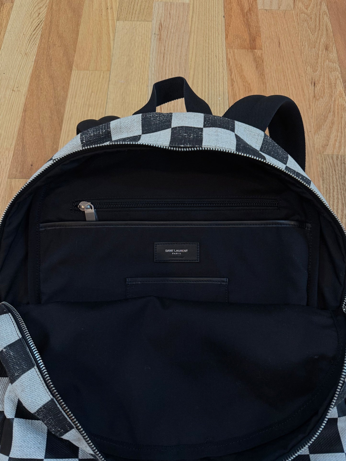 Saint Laurent SS20 Checkered Backpack