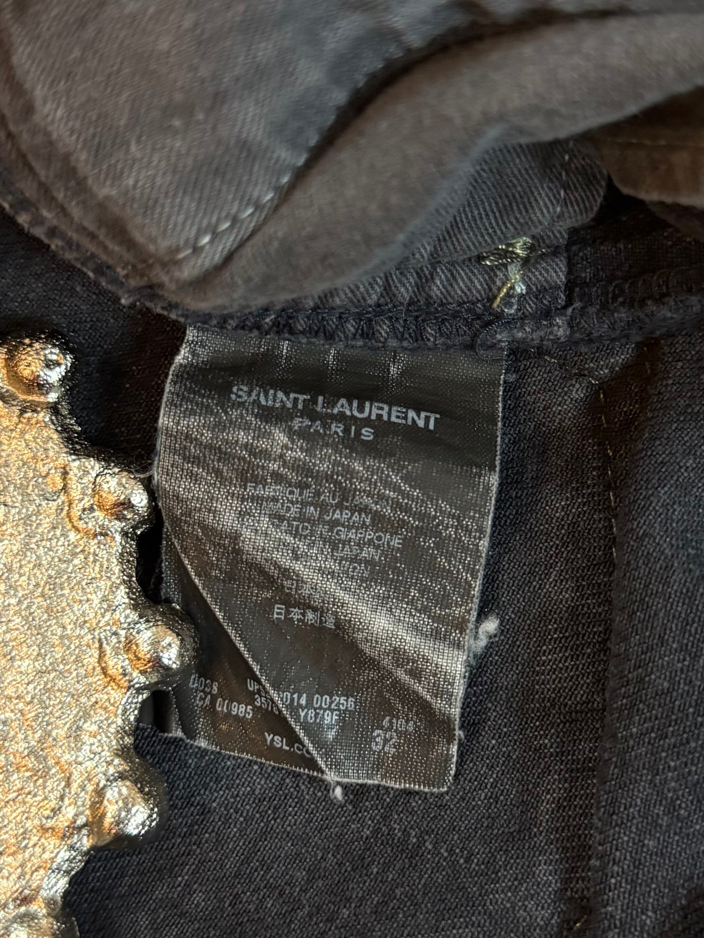 Saint Laurent FW14 Oil Stain Denim