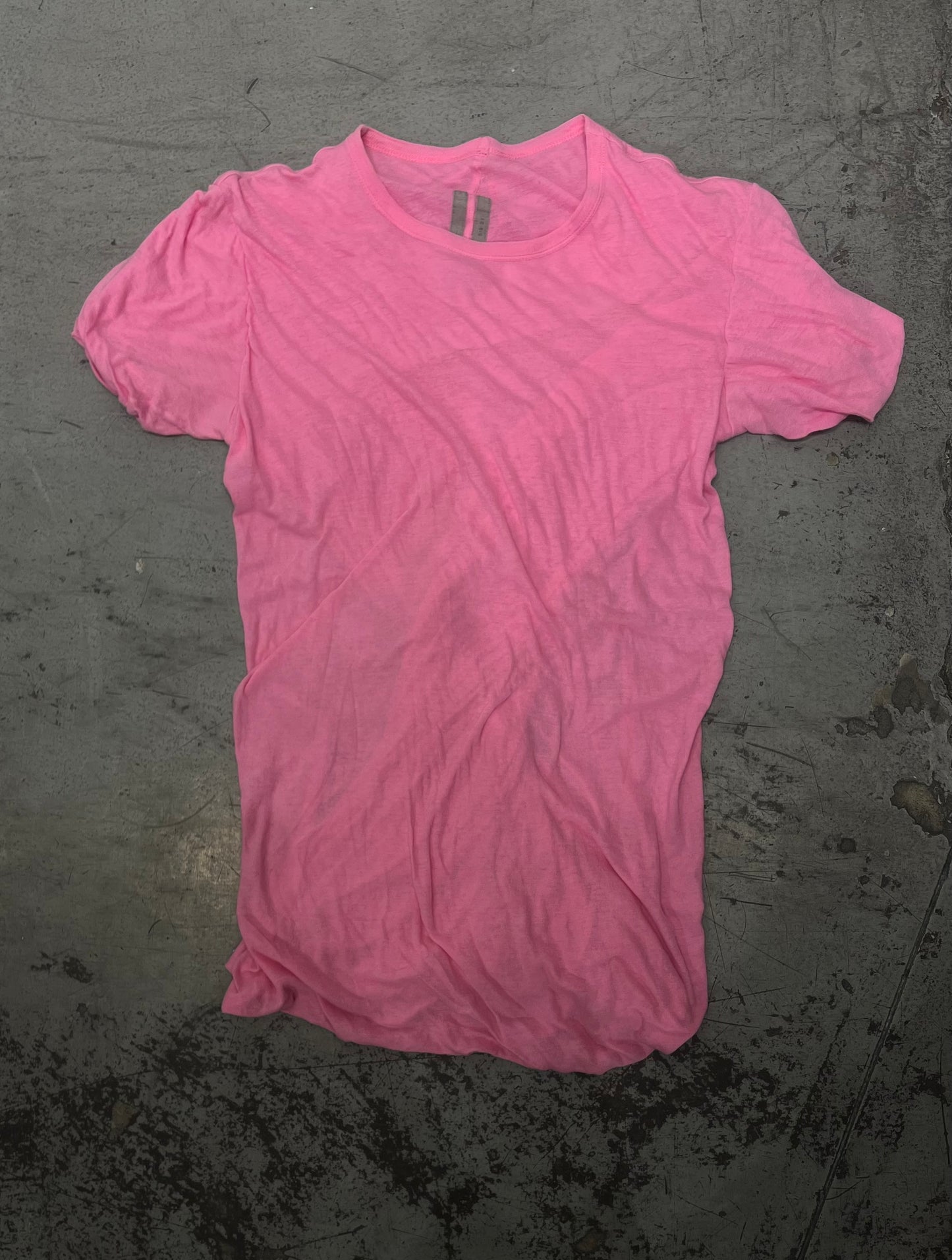 Rick Owens Plegethon S/S21 Double Layer Pink T-Shirt