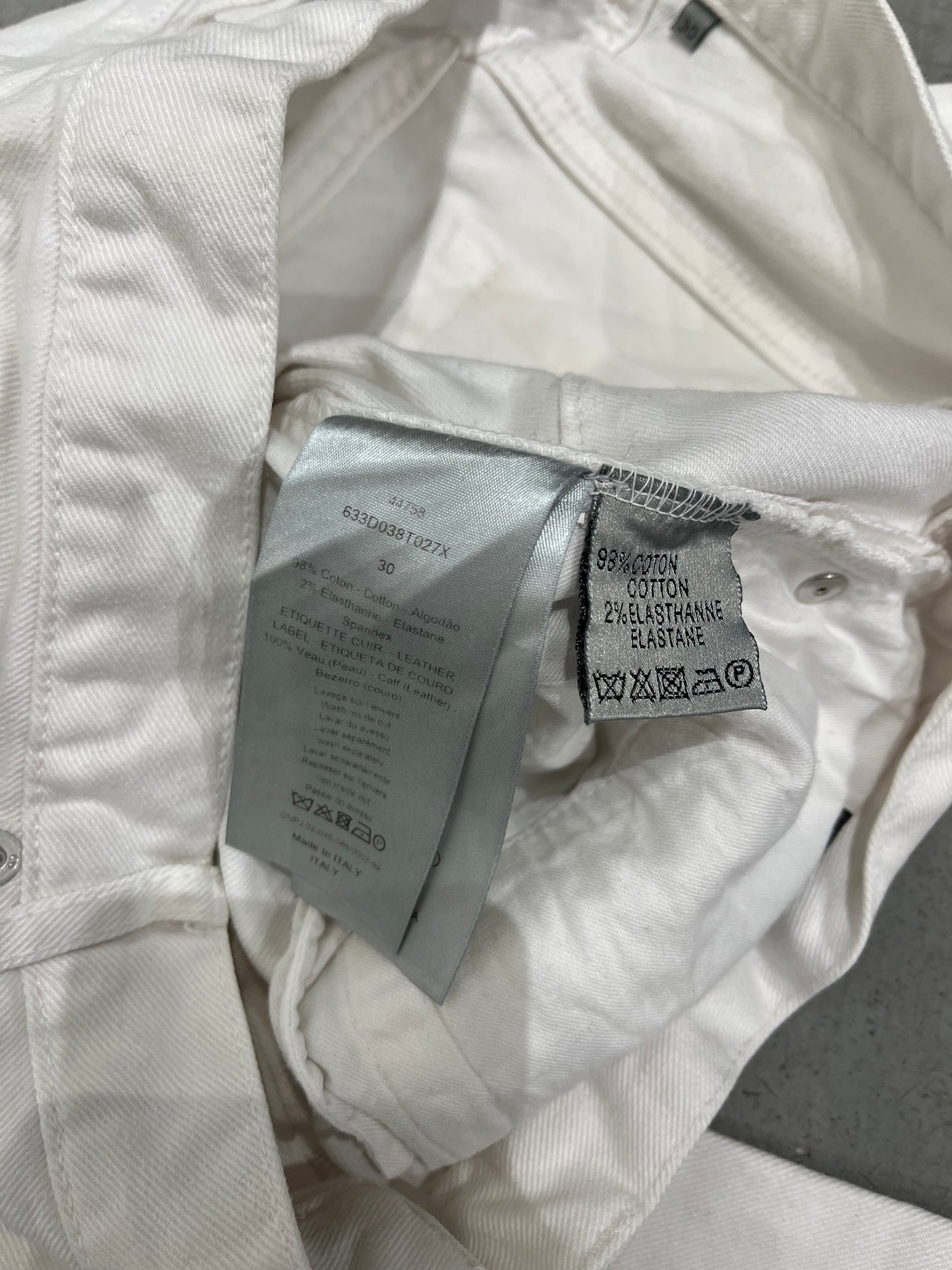 Dior Distressed Skinny Denim