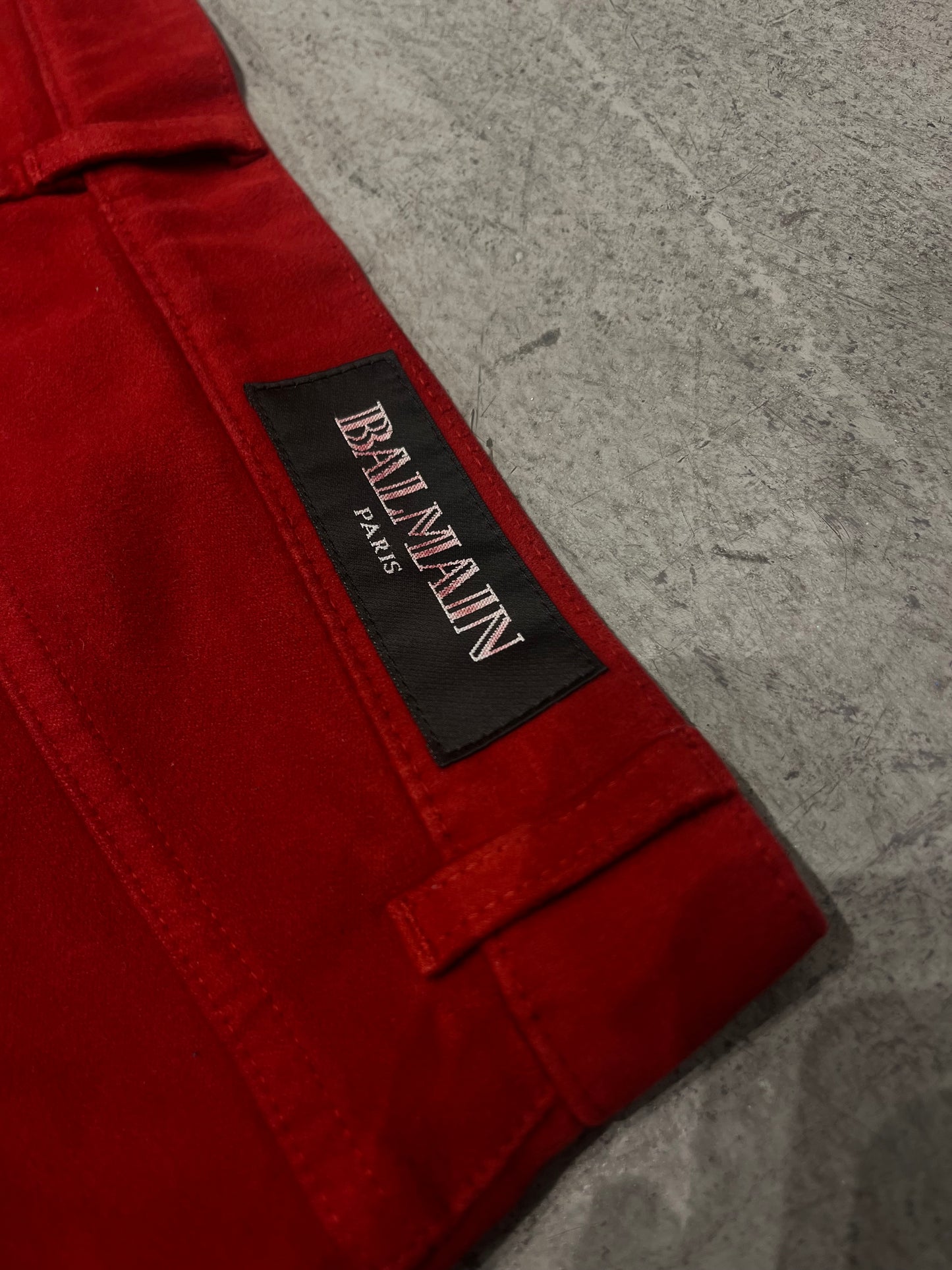 BALMAIN FW12 Decarnin Double Zip Biker Jeans