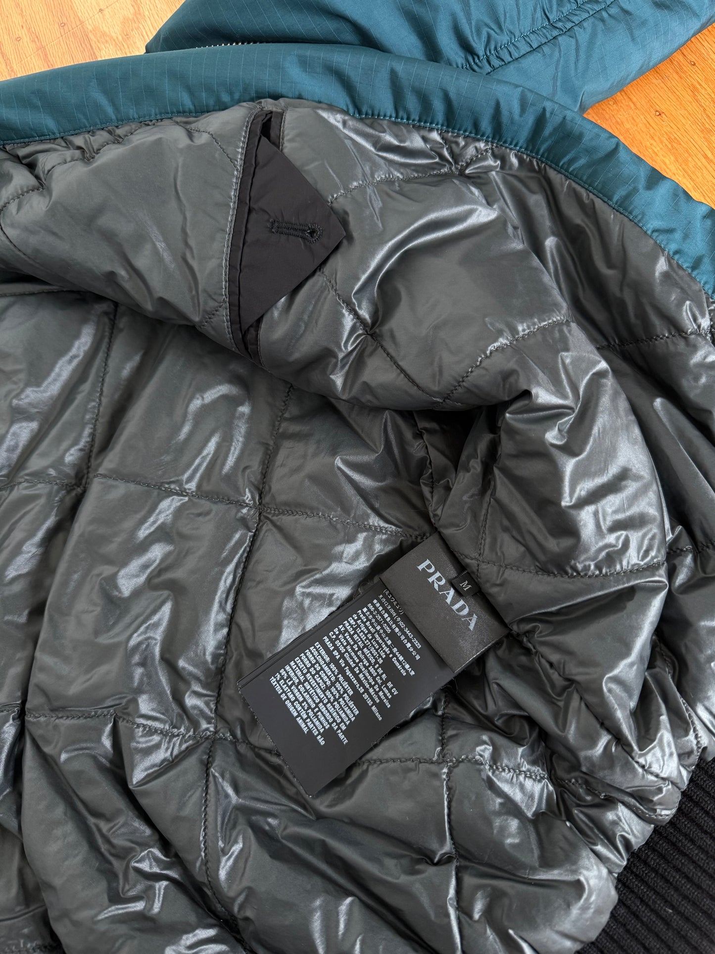 PRADA AW18 HOODED BOMBER JACKET