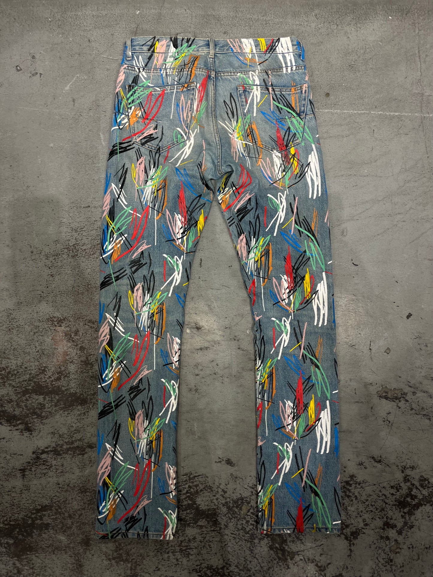 DIOR SS15 KVA Scribble Denim
