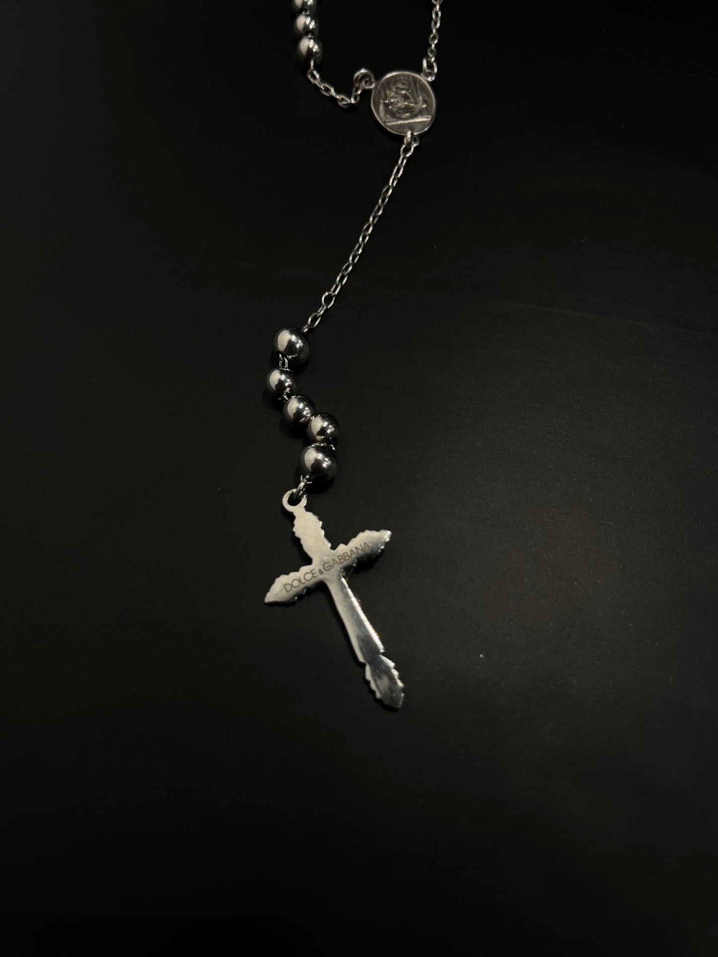 Dolce & Gabbana Rosary Silver Necklace