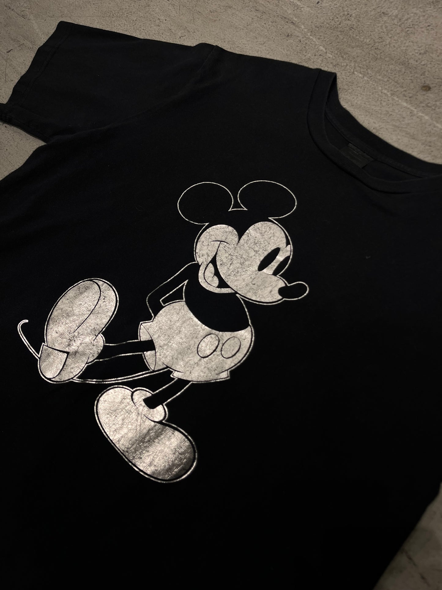 Number (n)ine Silver Mickey Mouse T-Shirt