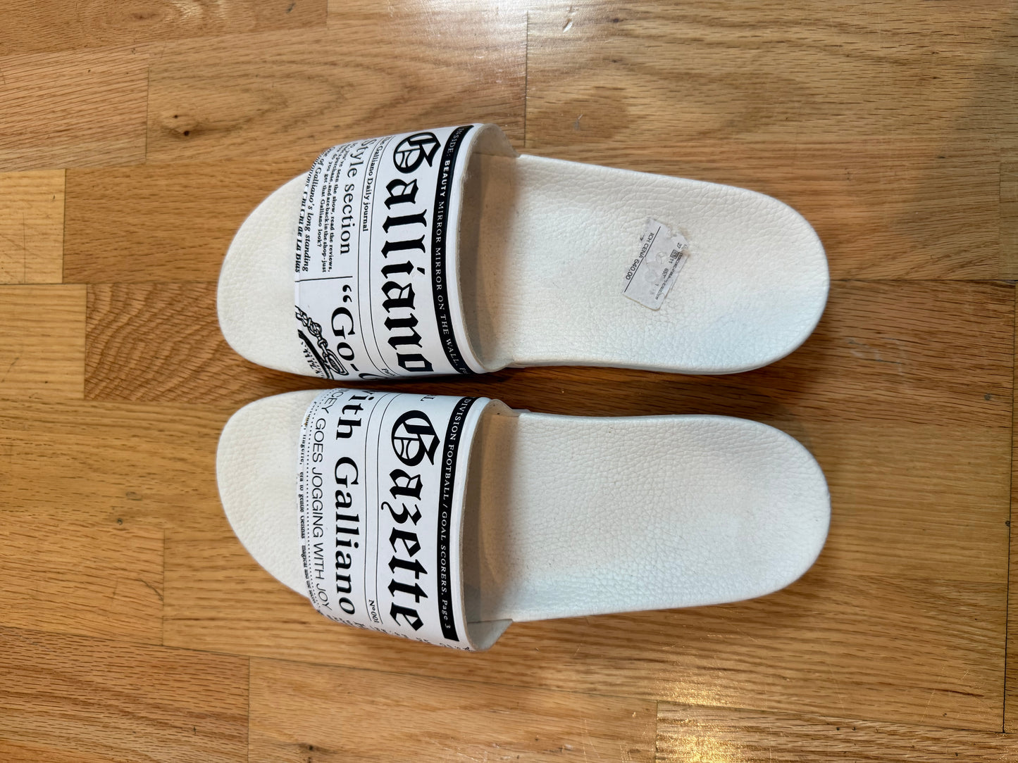 John Galliano Newspaper Sandals