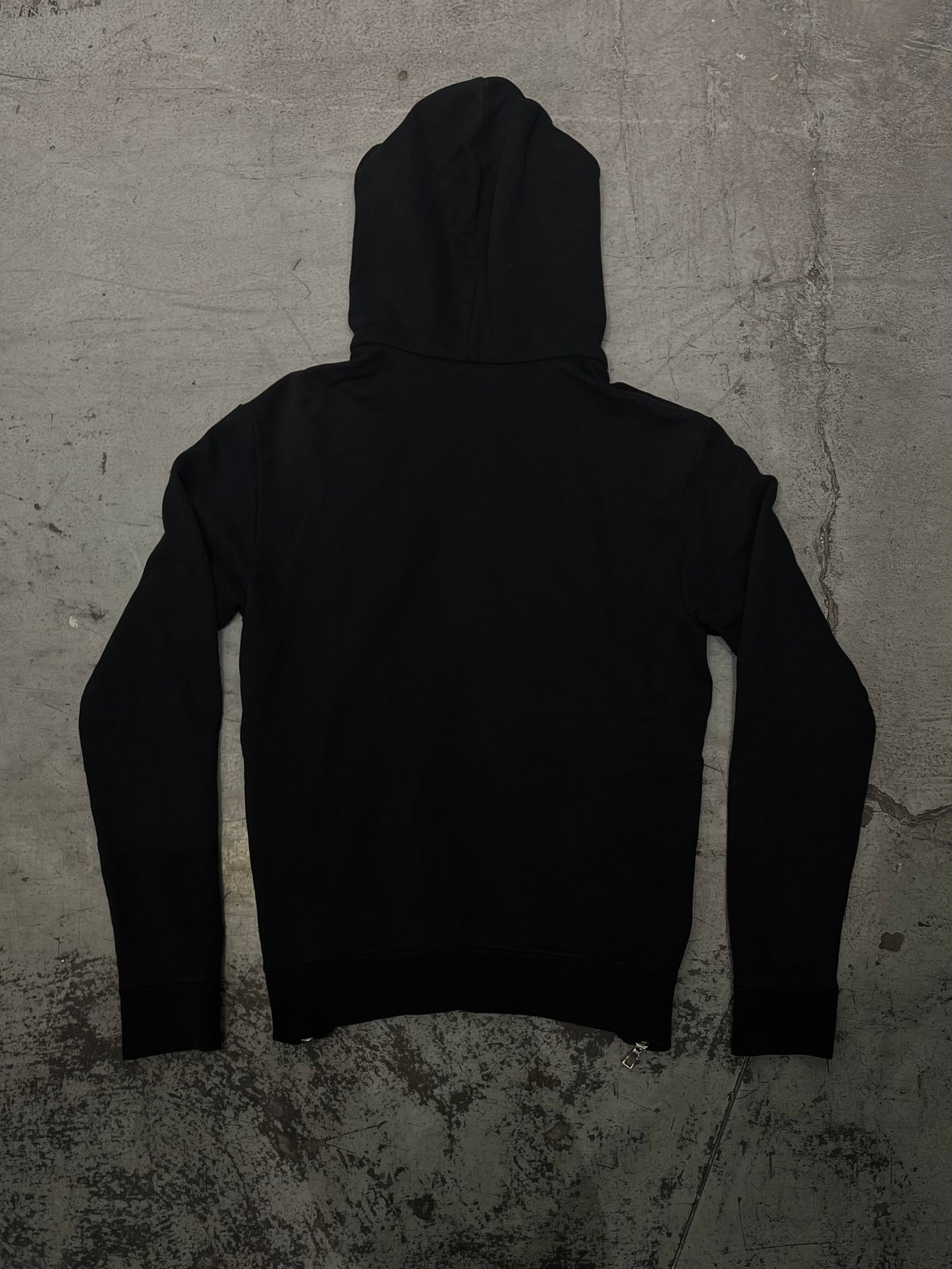 Balmain FW12 by Decarnin Patch Zip-Up Hoodie