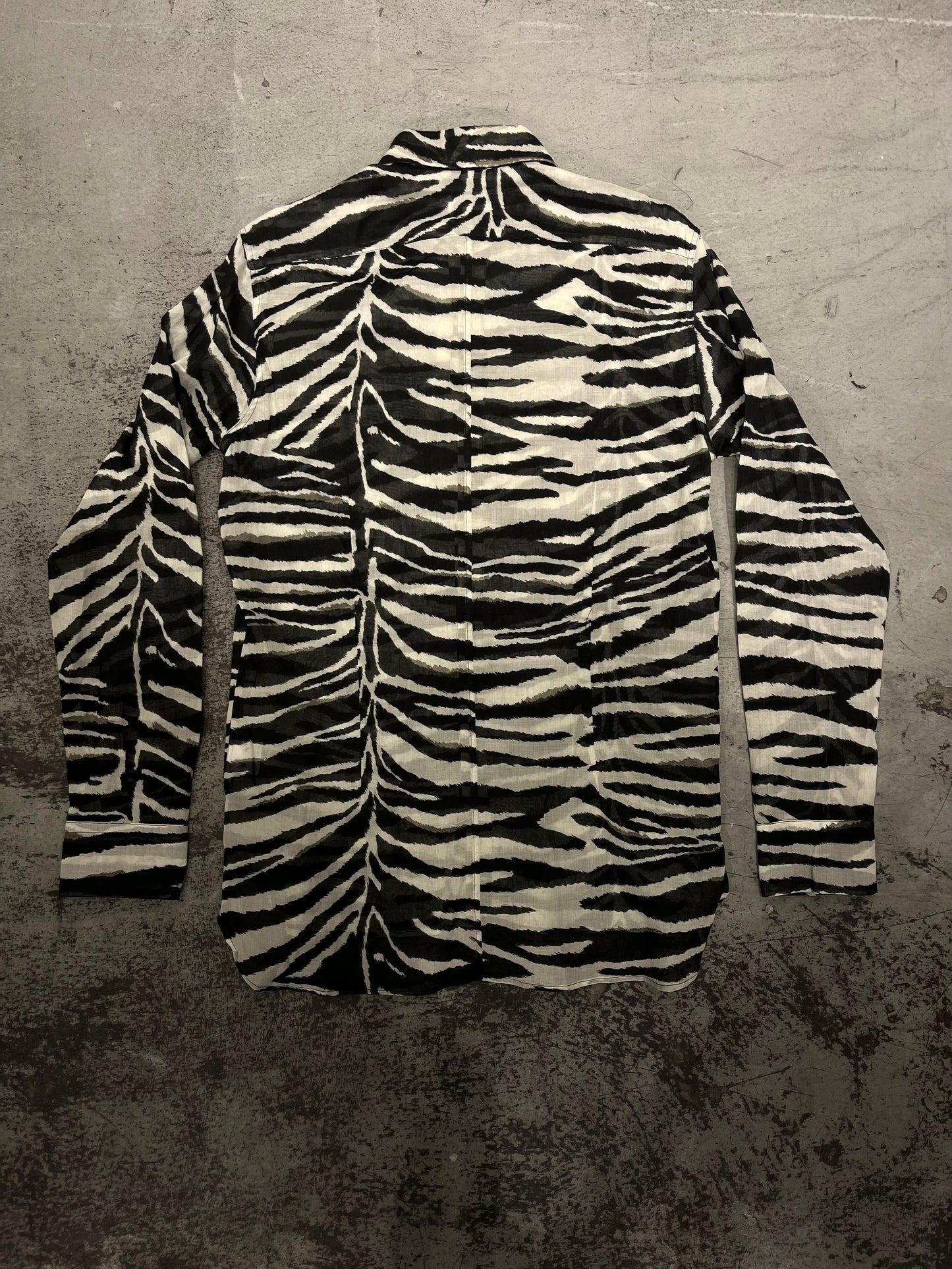 Dries Van Noten Zebra Print Dress Shirt