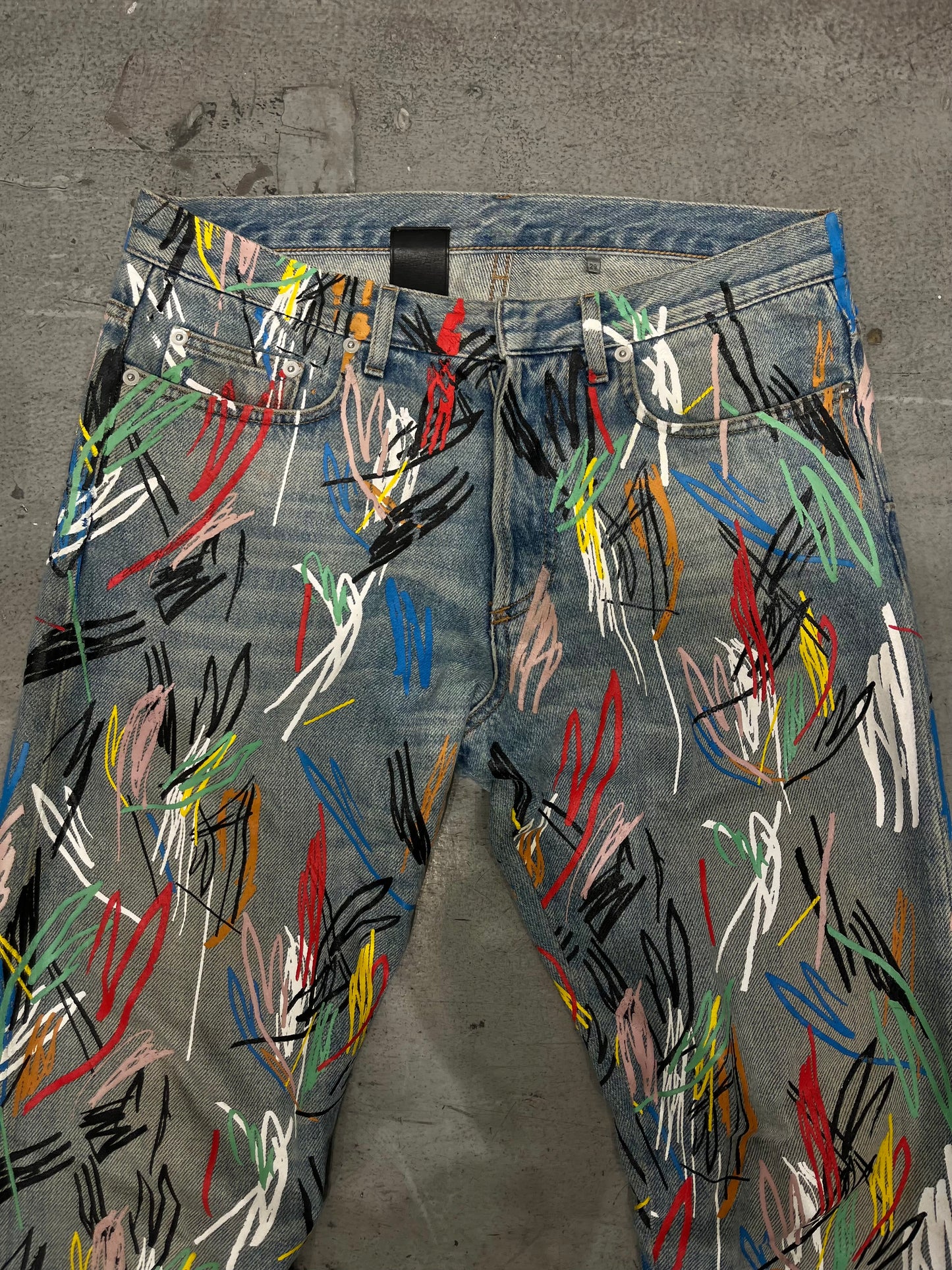 DIOR SS15 KVA Scribble Denim