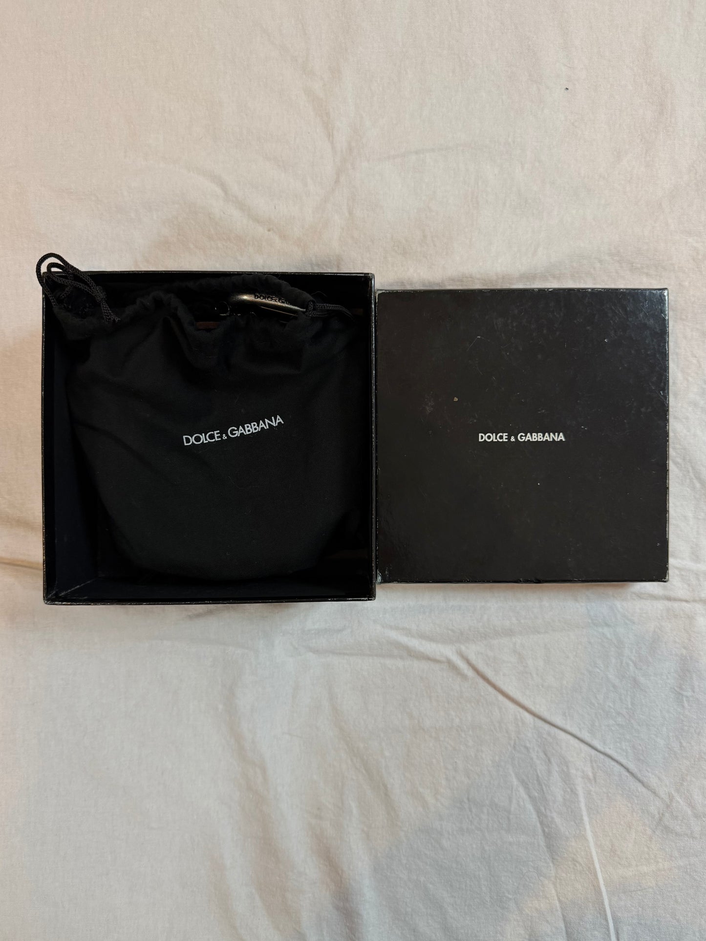 Dolce & Gabbana Western Sliver Calf Leather Belt