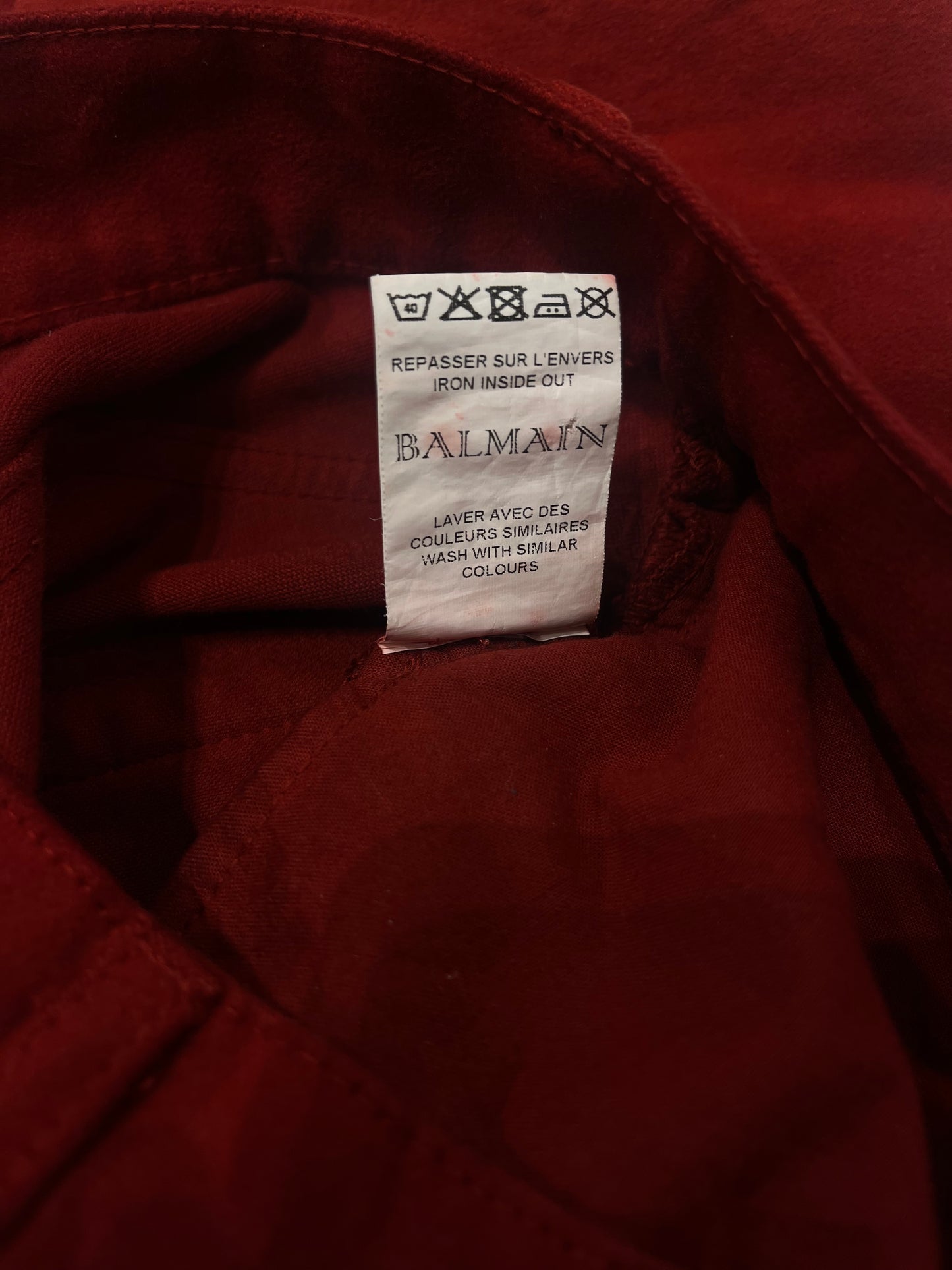 BALMAIN FW12 Decarnin Double Zip Biker Jeans