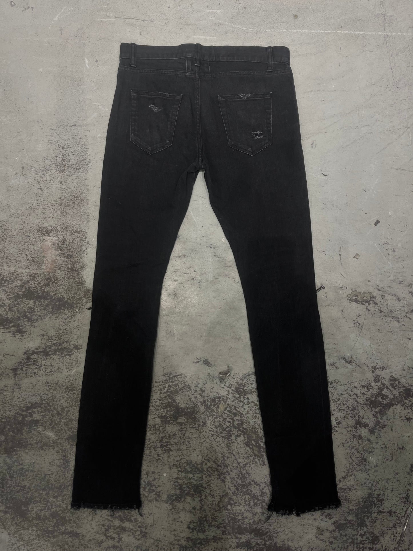 SAINT LAURENT FW15 by Hedi Slimane Distressed Crash D02 Denim