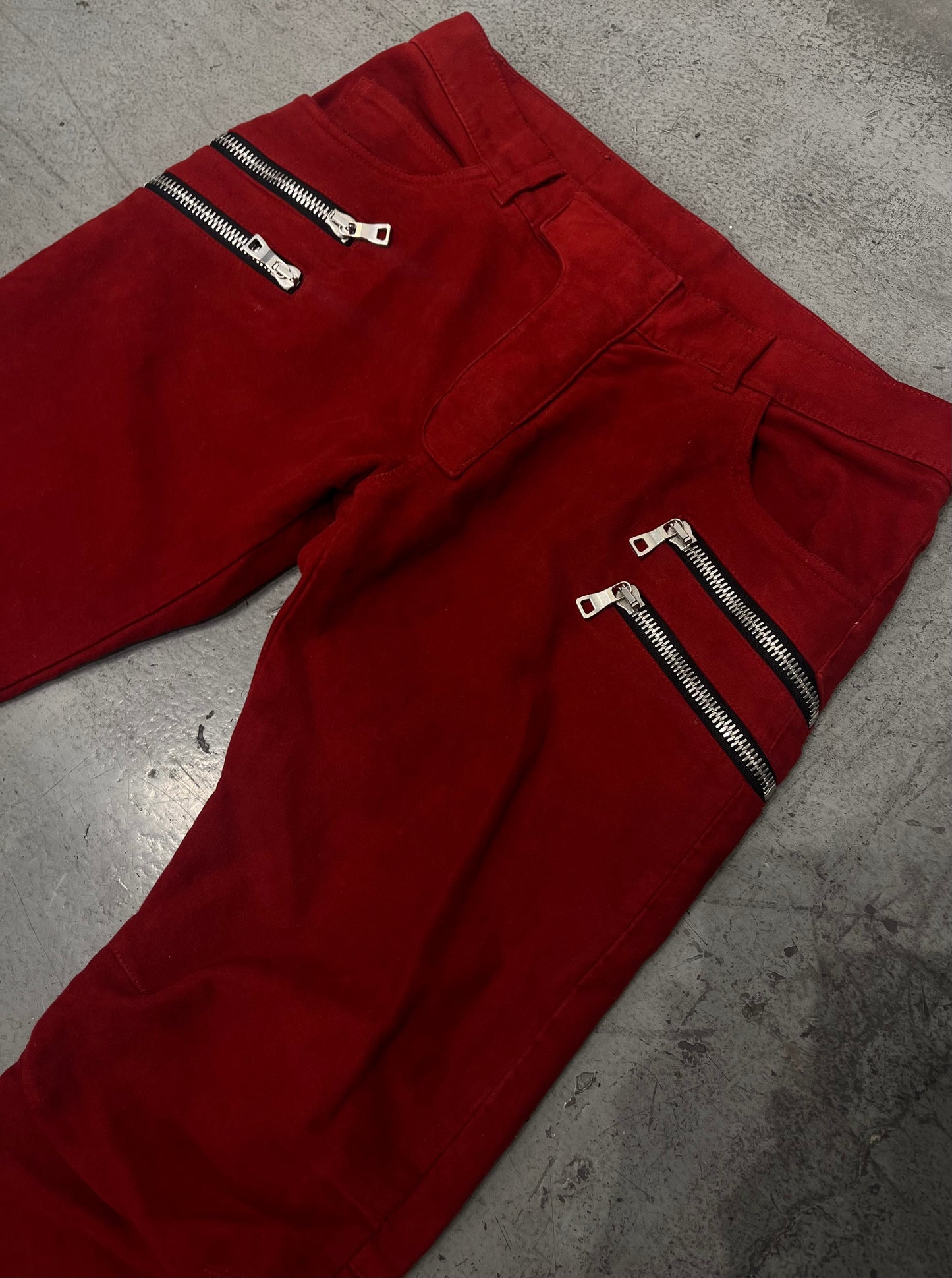 BALMAIN FW12 Decarnin Double Zip Biker Jeans