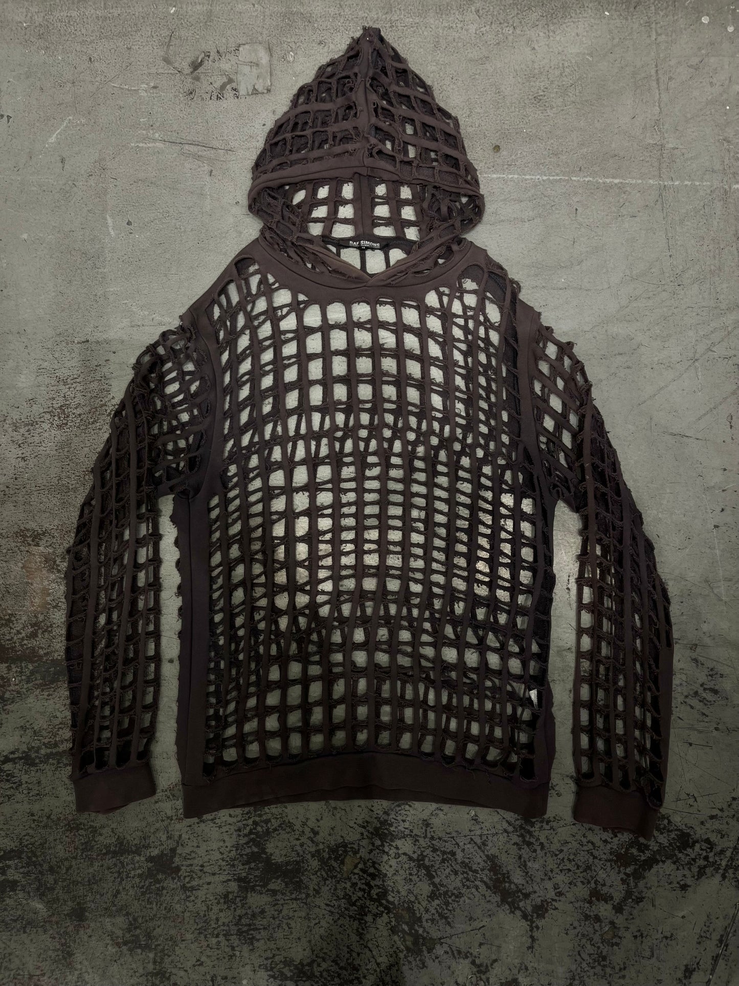 Raf Simons SS06 “Icarus Surgit” Laser Cut Hoodie