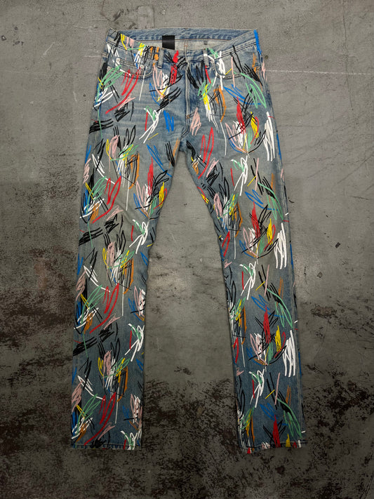 DIOR SS15 KVA Scribble Denim