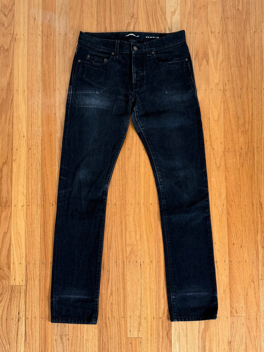 SAINT LAURENT FW19 DISTRESSED D18 DENIM