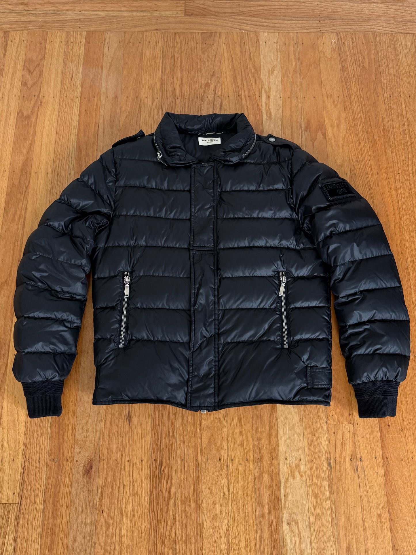 SAINT LAURENT FW17 “Bad Lieutenant” Quilted Down Jacket