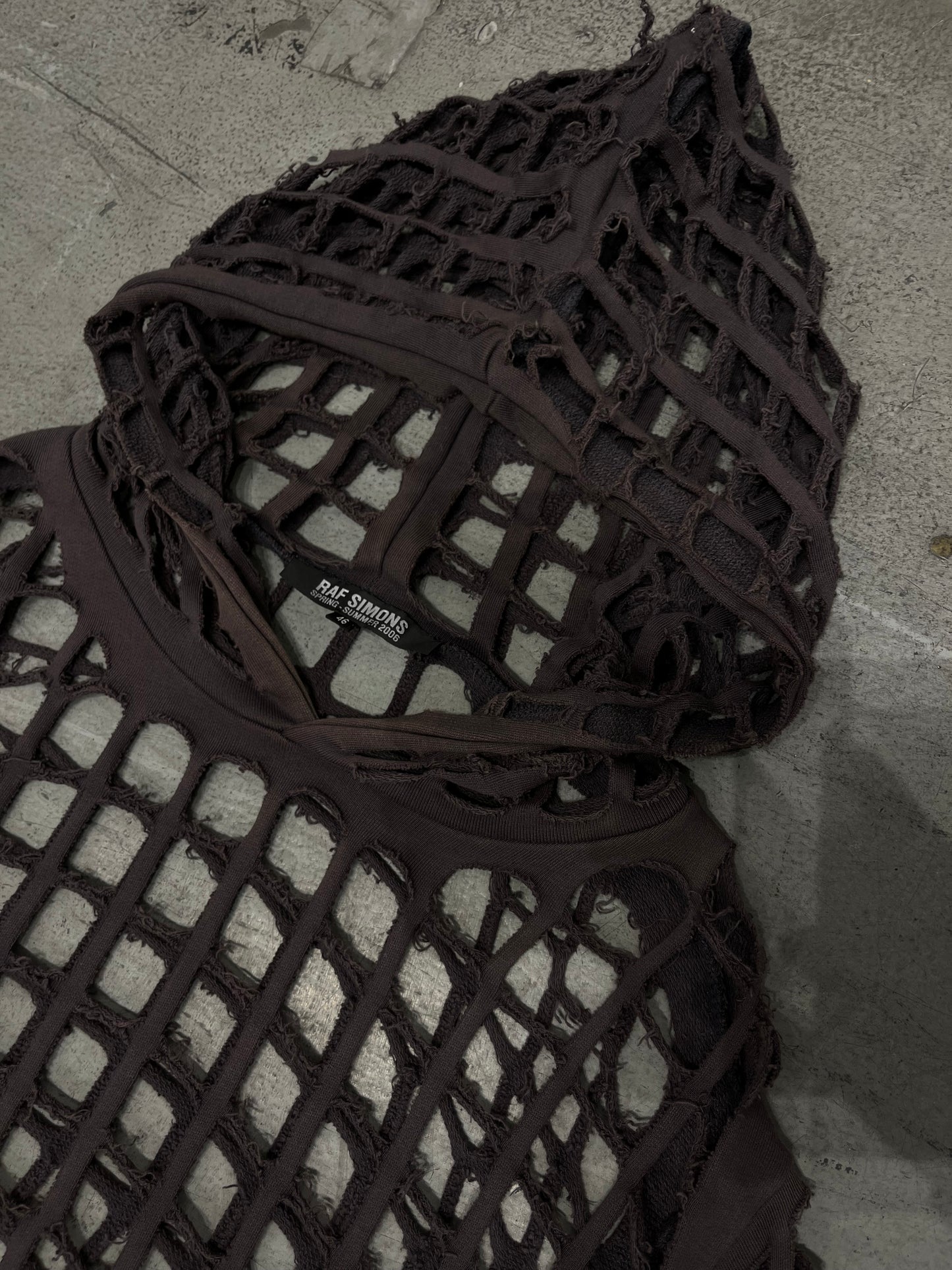 Raf Simons SS06 “Icarus Surgit” Laser Cut Hoodie