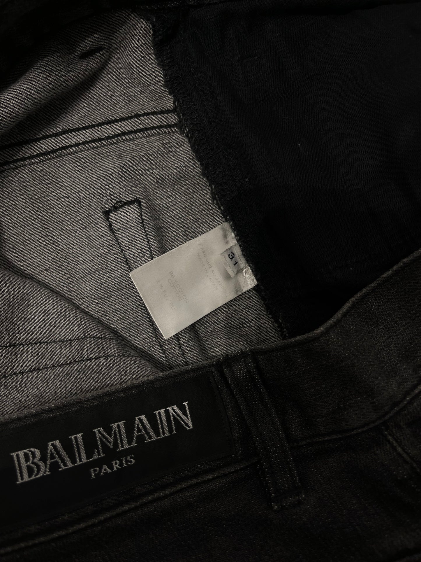 BALMAIN AW13 Distressed Denim