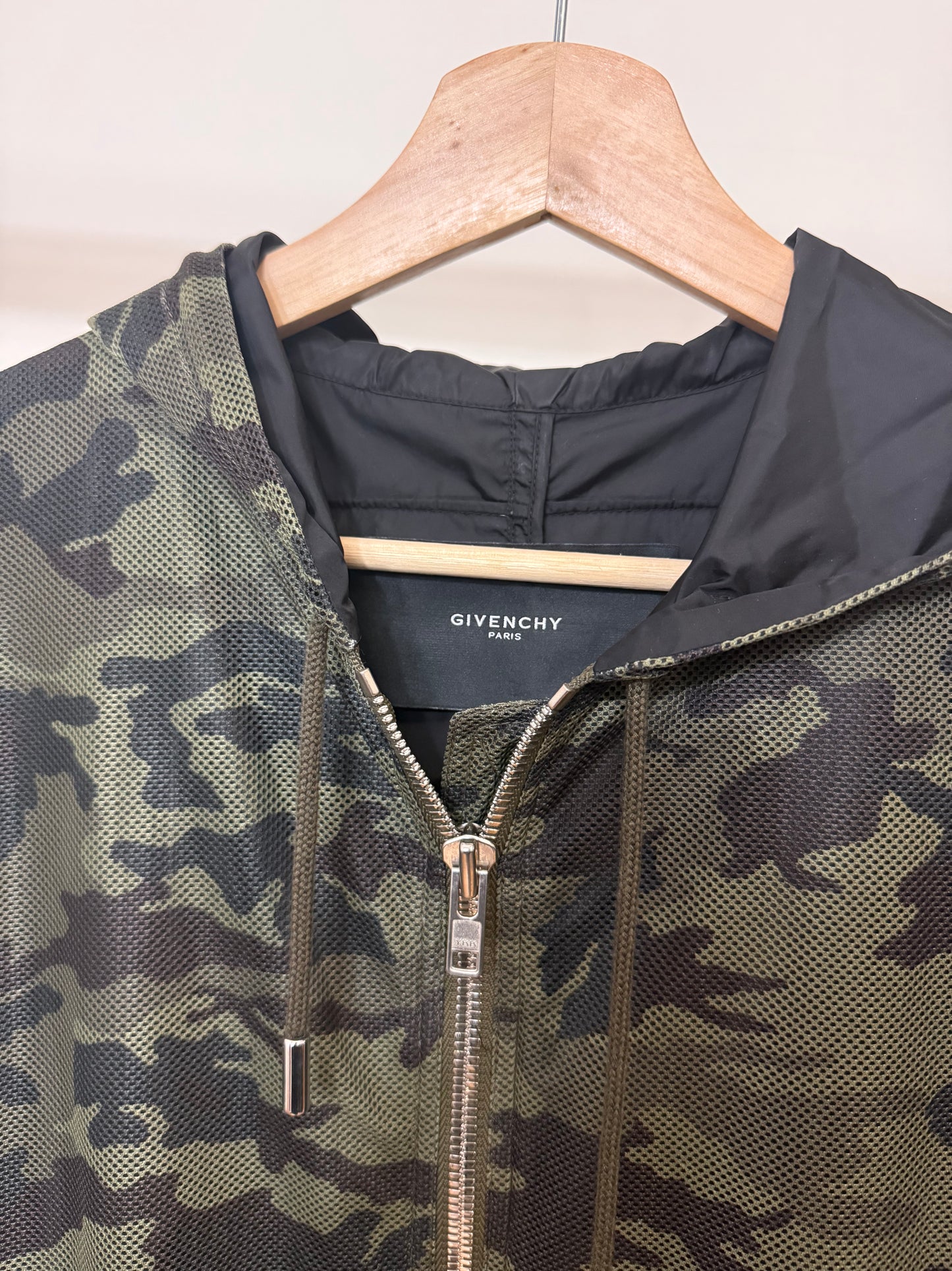 GIVENCHY BY RICCARDO TISCI CAMO MESH JACKET