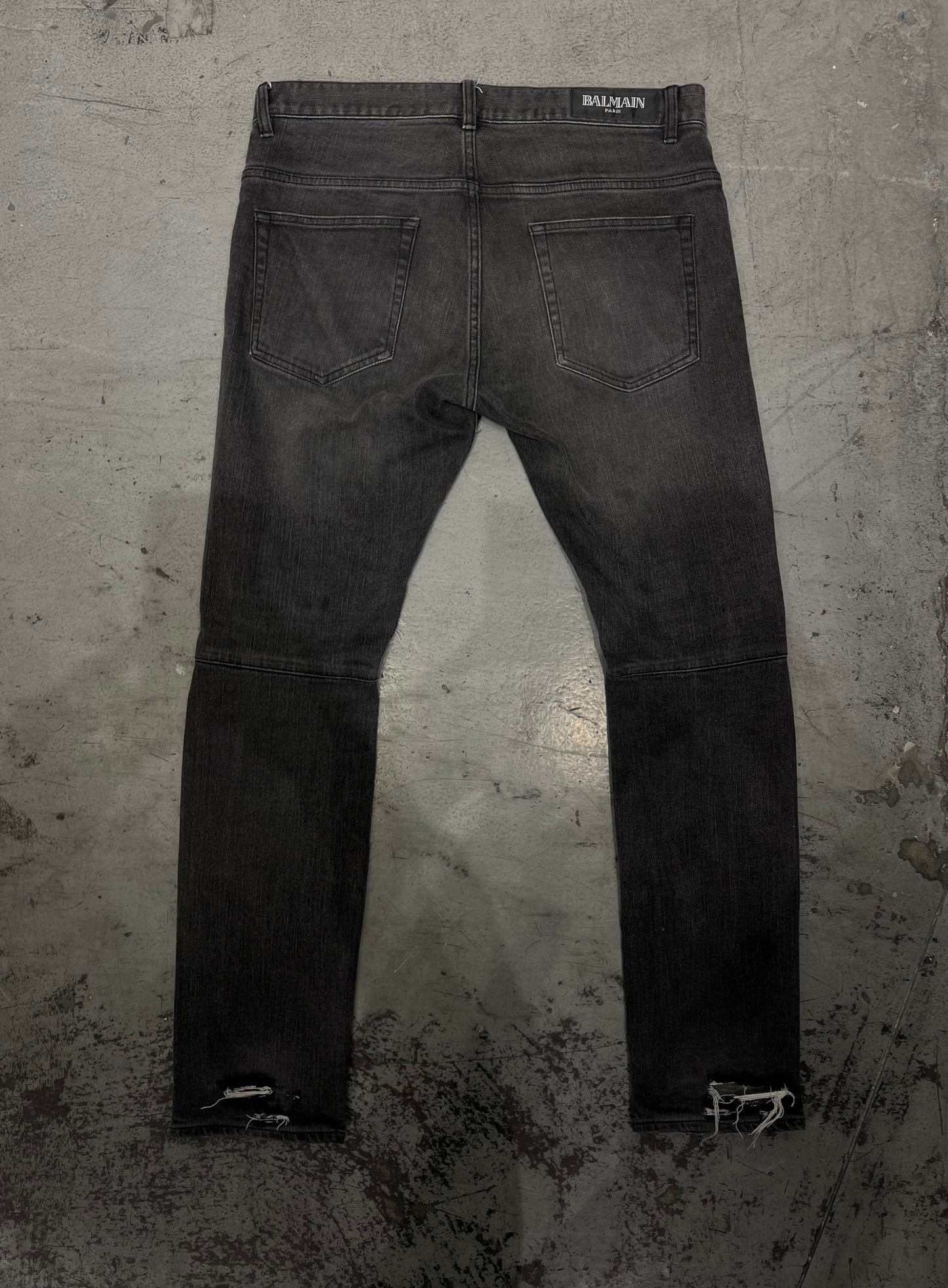 BALMAIN AW13 Distressed Denim