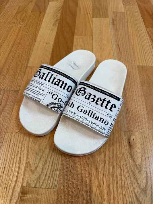 John Galliano Newspaper Sandals