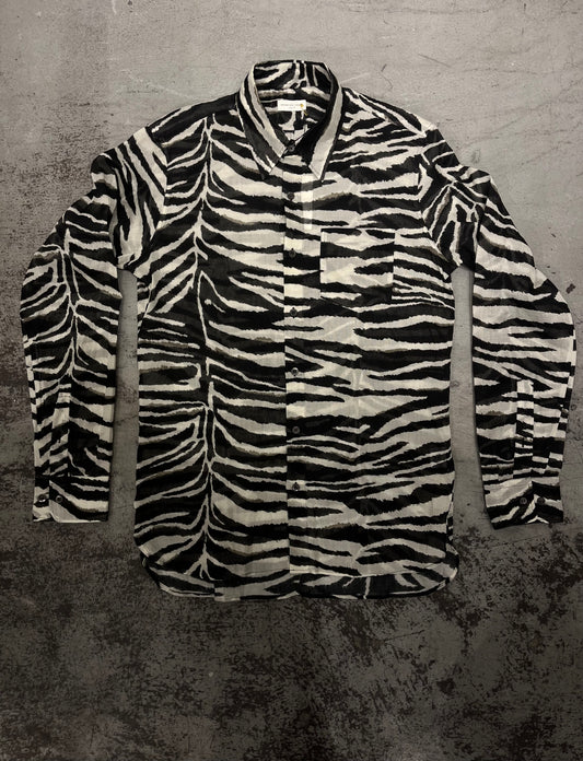 Dries Van Noten Zebra Print Dress Shirt