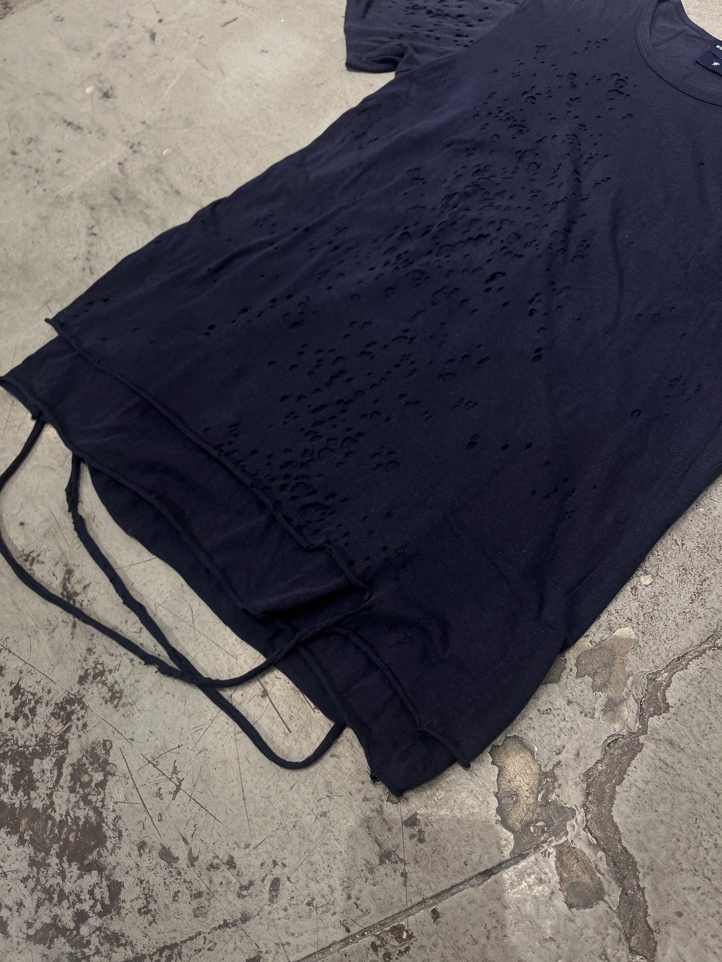 MIHARAYASUHIRO Double Layer Distressed T-Shirt