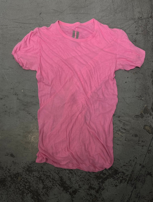 Rick Owens Plegethon S/S21 Double Layer Pink T-Shirt