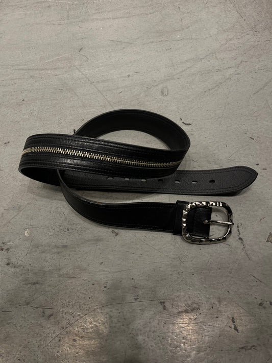 Marithe + Francois Girbaud Zipper Pocket Leather Belt