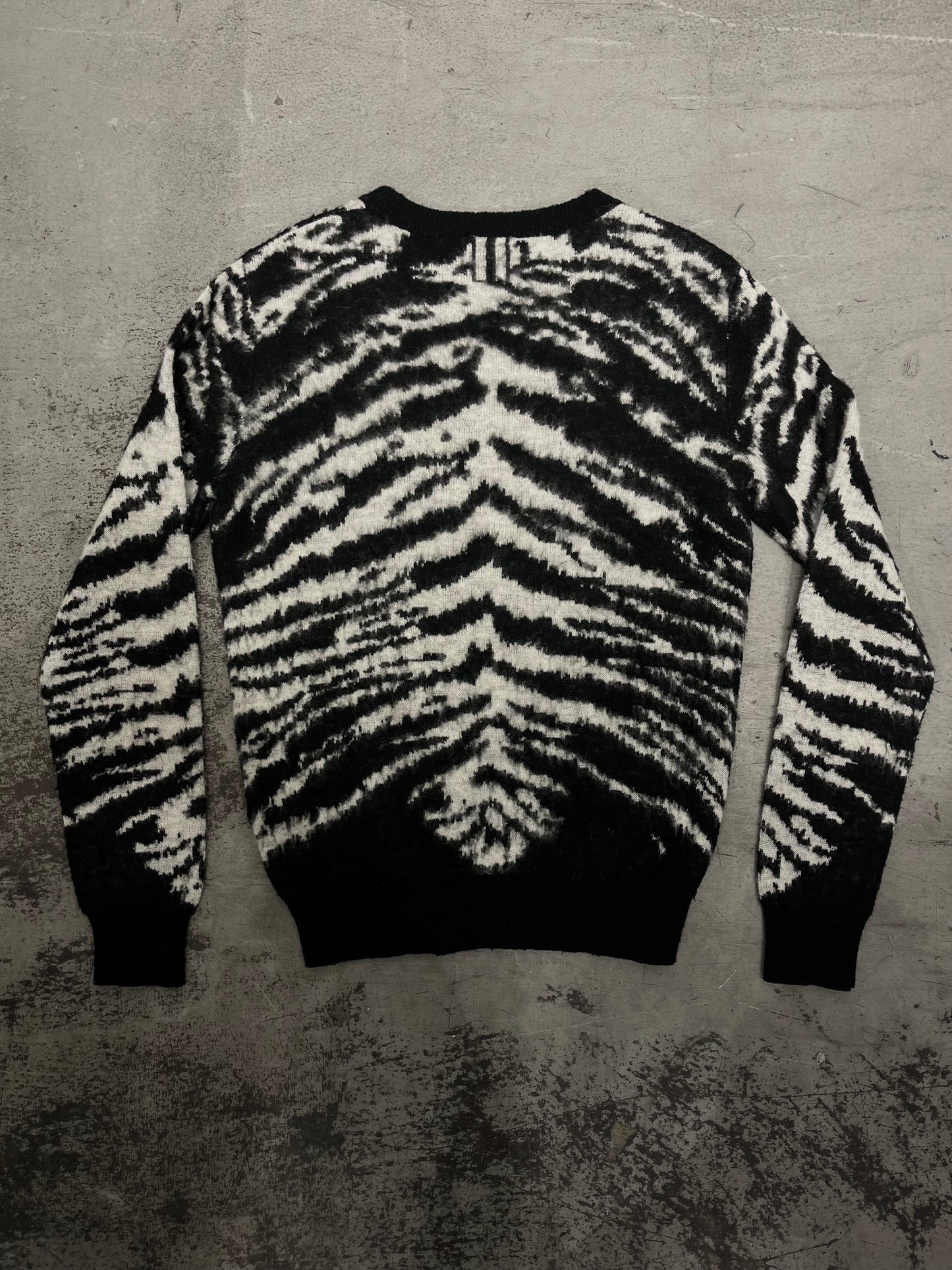 Saint Laurent FW14 by Hedi Slimane Zebra Print Sweater