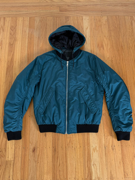 PRADA AW18 HOODED BOMBER JACKET