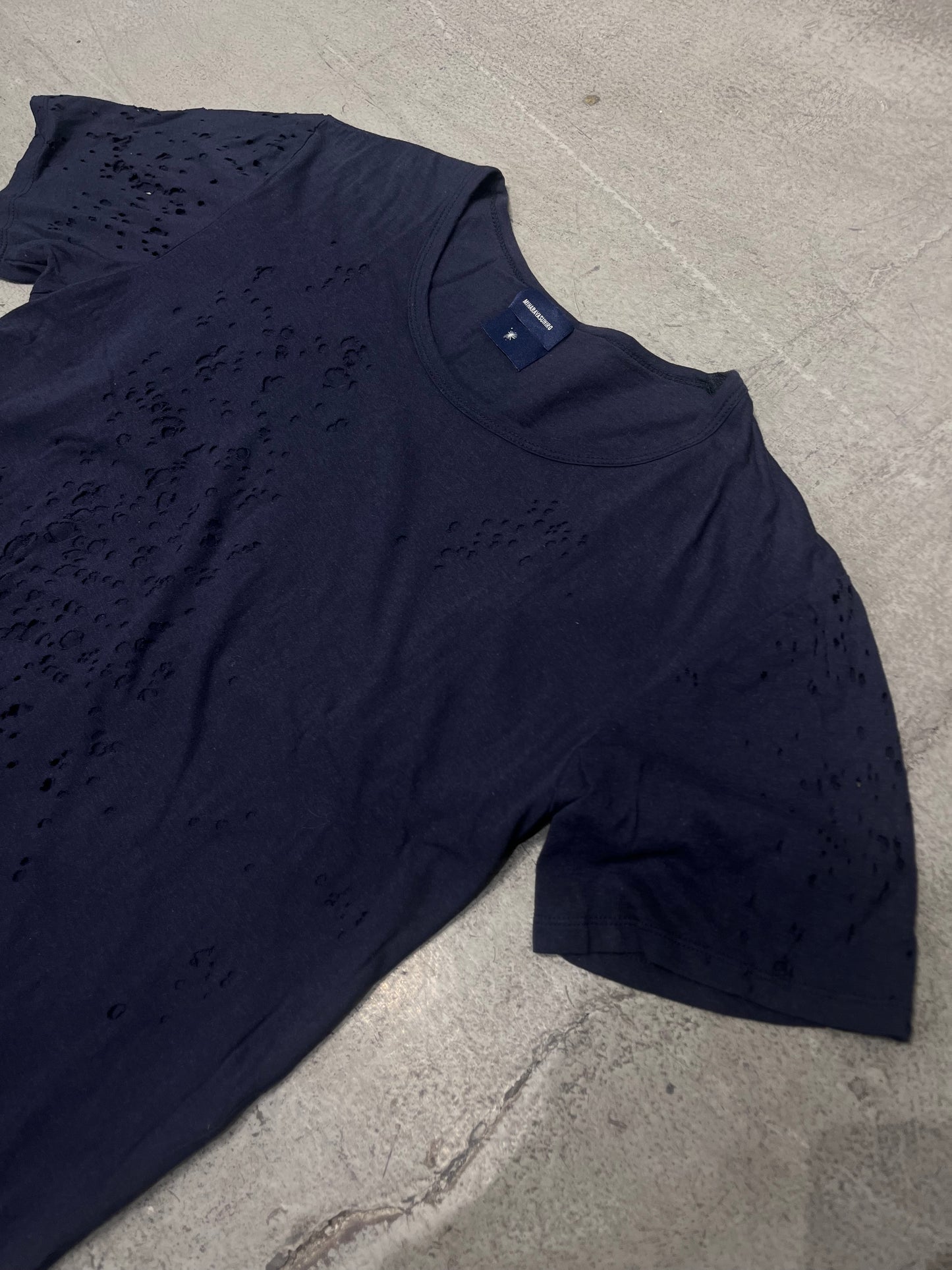 MIHARAYASUHIRO Double Layer Distressed T-Shirt