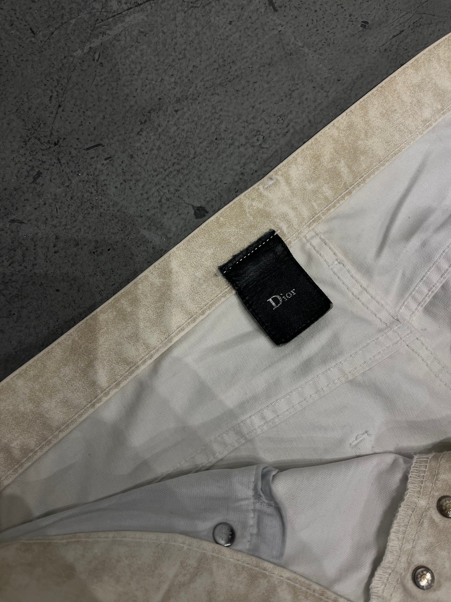 DIOR AW04 “Luster” by Hedi Slimane Waxed Denim