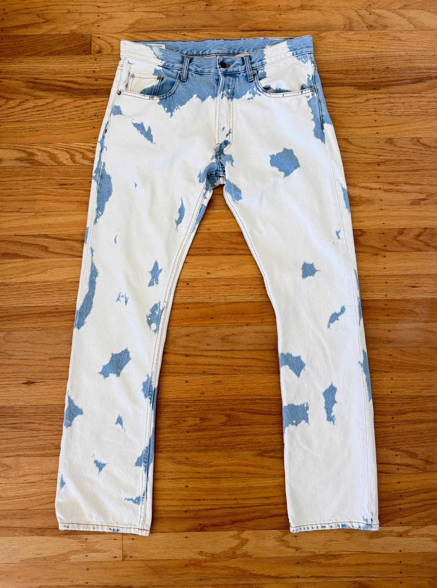 DRIES VAN NOTEN SS11 BLEACH DYED DENIM