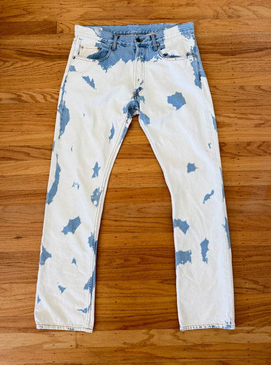 DRIES VAN NOTEN SS11 BLEACH DYED DENIM